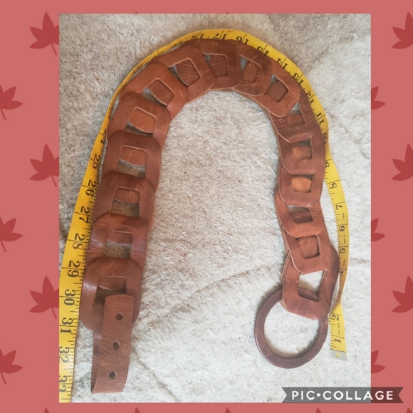 Vintage Linked Square Loop Latch Belt - Picture 5 of 5